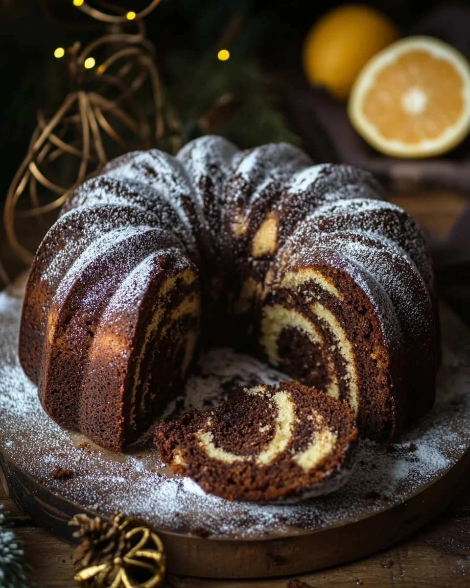 Marmor-Lebkuchen-Gugelhupf 23 Marmor-Lebkuchen-Gugelhupf