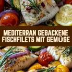 Mediterran Gebackene Fischfilets mit Gemüse 19 Pinterest Hidden Image
