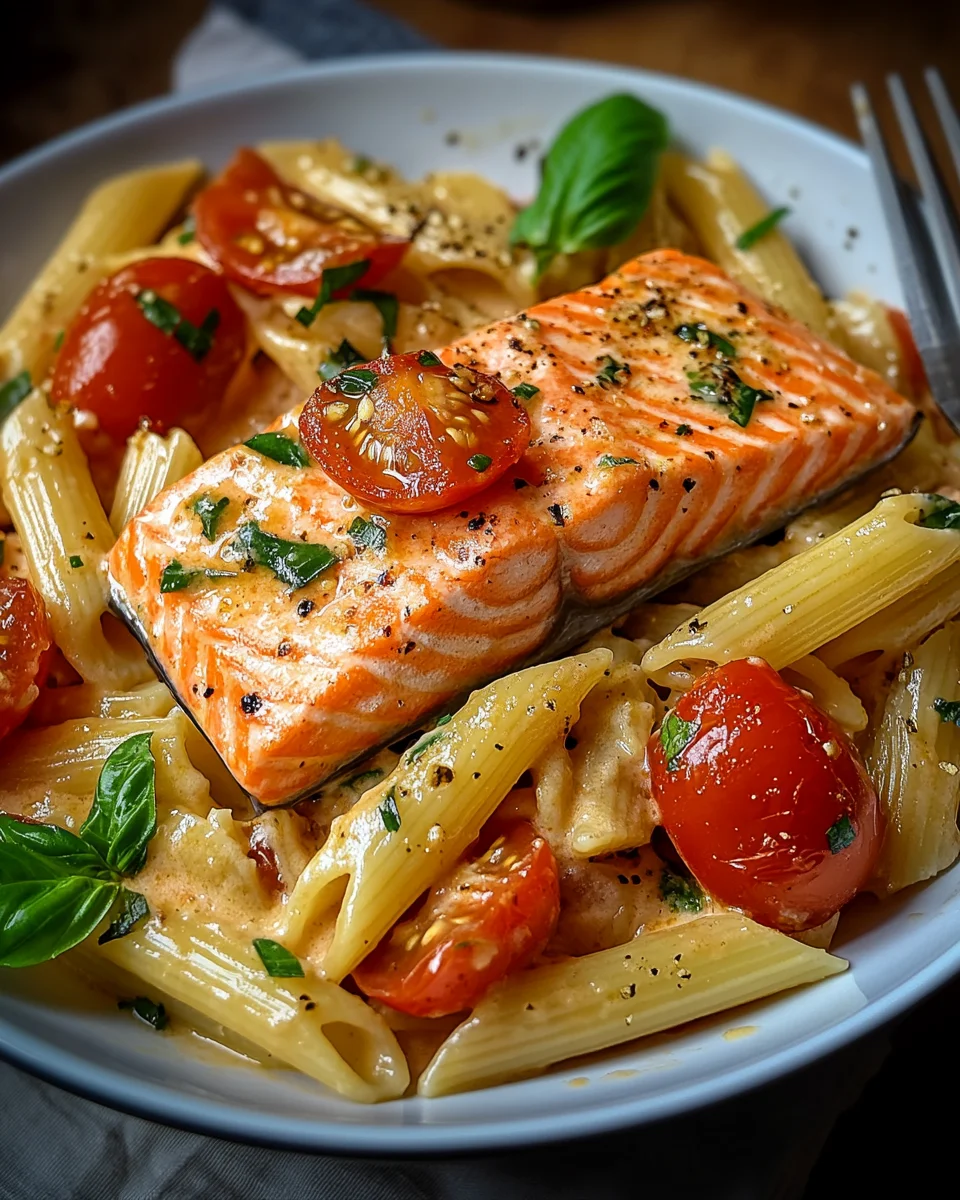 Ofen-Lachs-Pasta mit Tomaten 24 Ofen-Lachs-Pasta