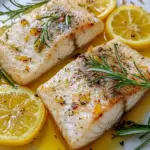 Ofenfisch mit Kr&auml;utern und Zitronen