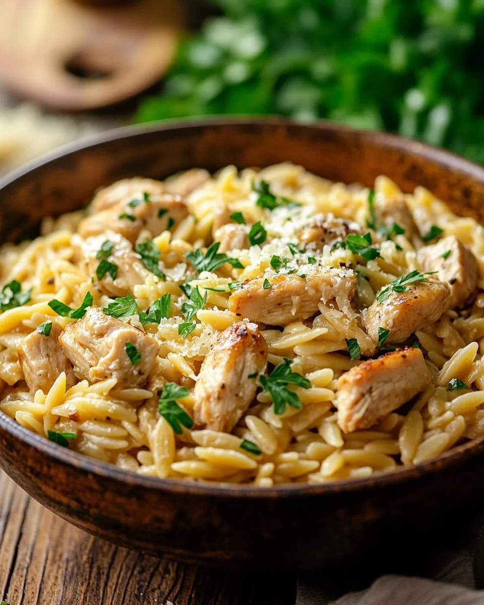 One Pot Orzo Pasta mit Hähnchen 21 One
