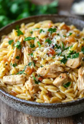 One Pot Orzo Pasta mit Hähnchen 22 One Pot Orzo Pasta mit Hähnchen