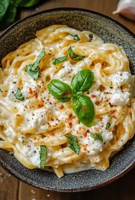 Protein Nudeln mit Hüttenkäse