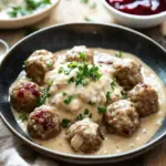 Rezept f&uuml;r Schwedische K&ouml;ttbullar mit Rahmsauce