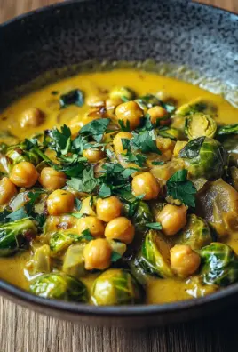 Rosenkohl-Curry mit Kichererbsen