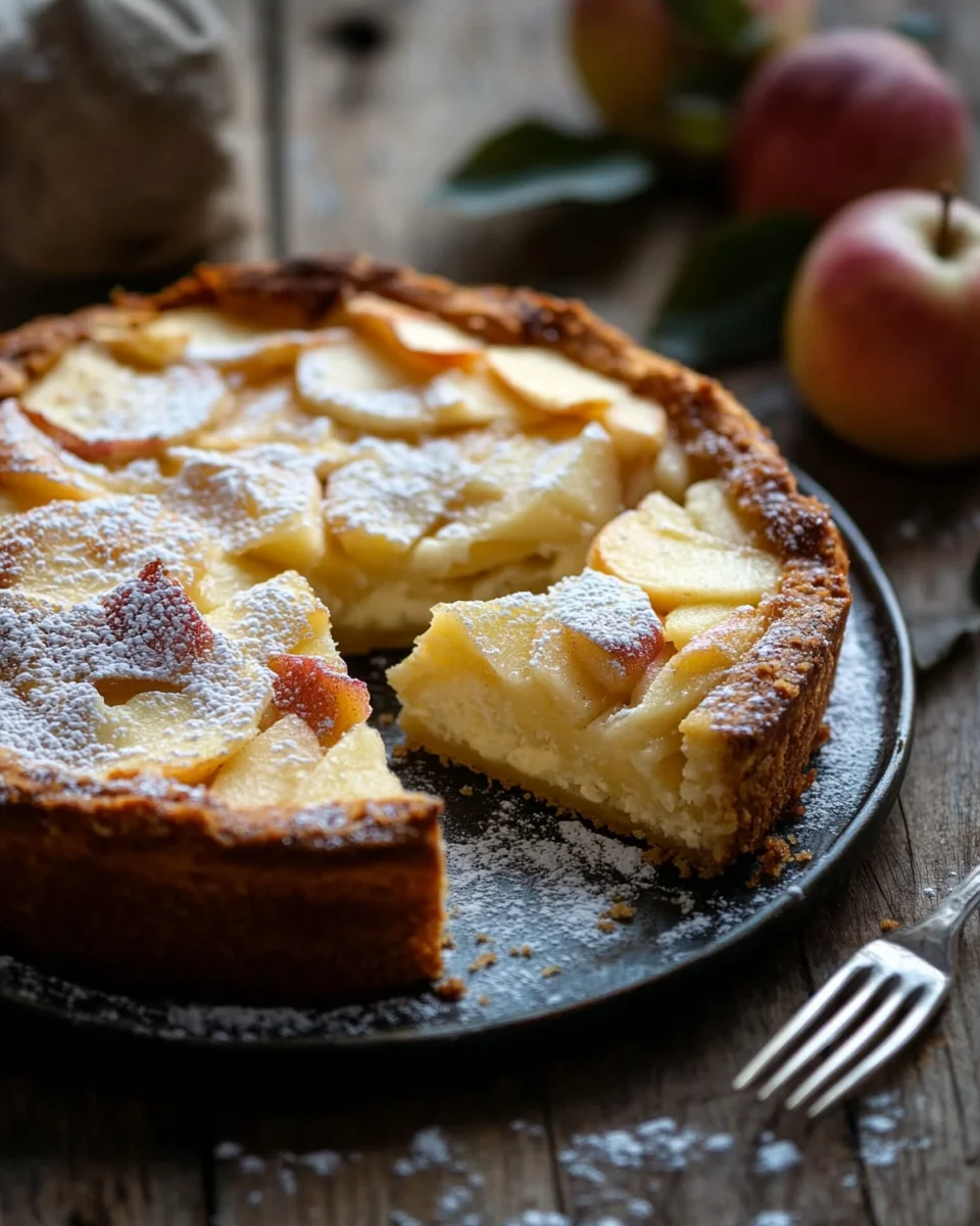 Saftiger Apfelkuchen mit Pudding 19 Saftiger