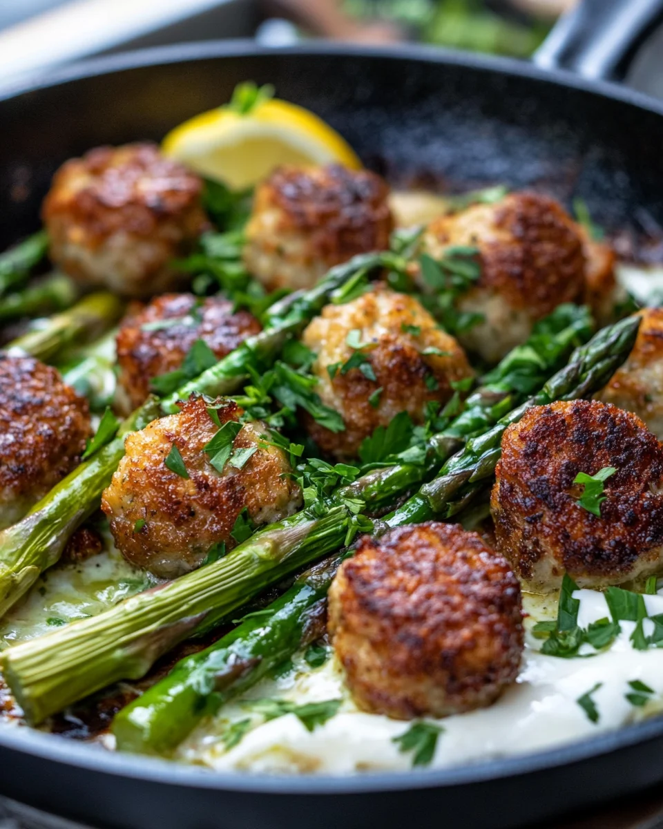 Spargelpfanne mit Frikadellen 23 Spargelpfanne