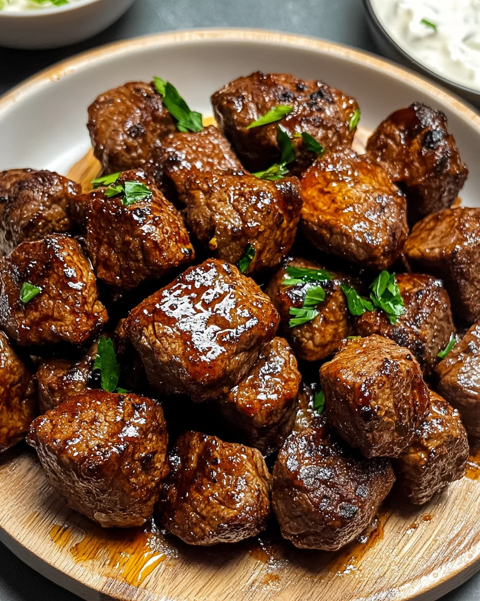 Steak-Häppchen aus der Heißluftfritteuse