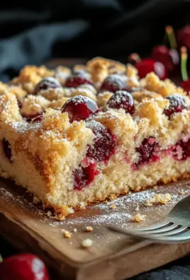 Streuselkuchen mit Kirschen vom Blech