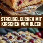 Streuselkuchen mit Kirschen vom Blech 24 Pinterest Hidden Image