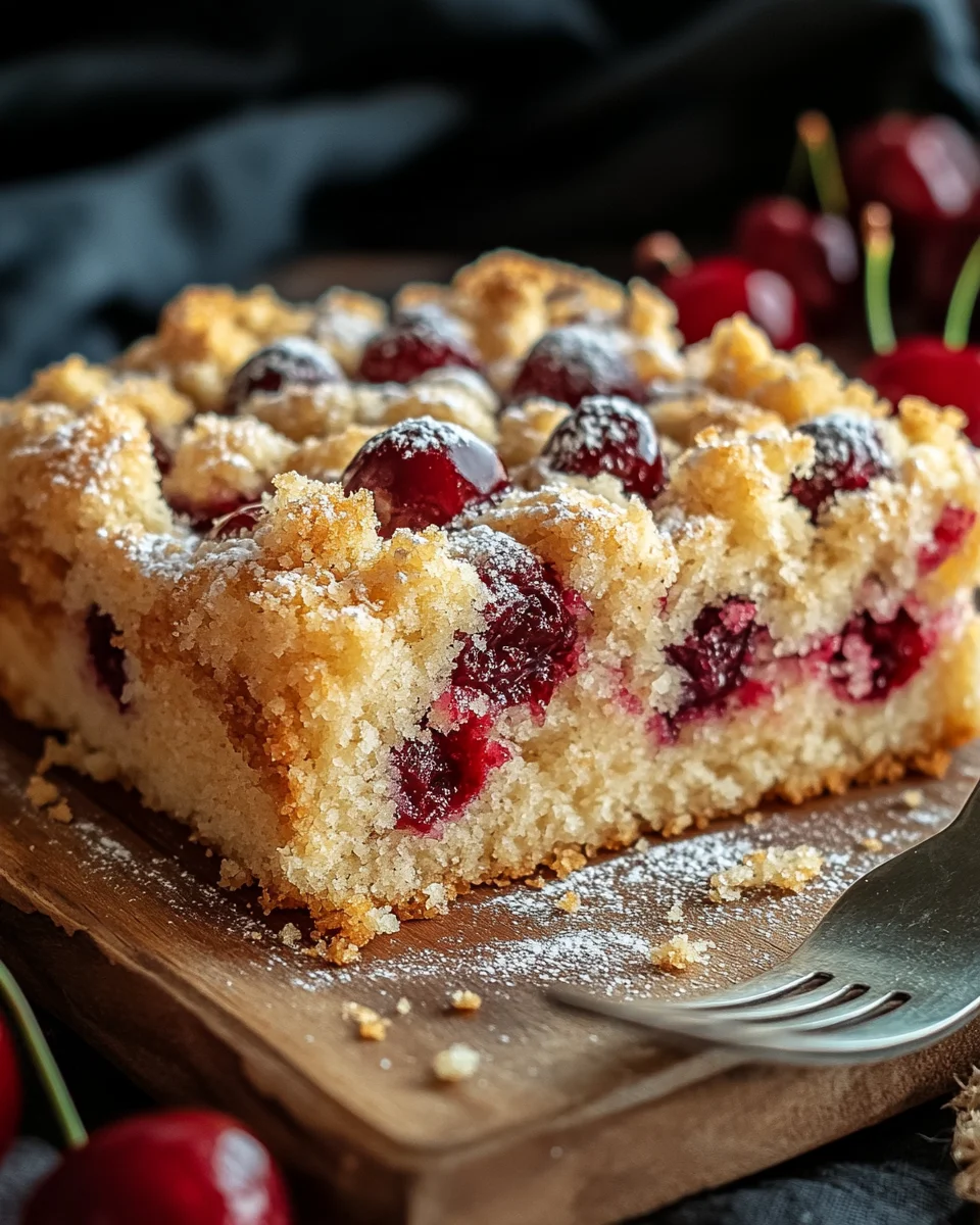 Streuselkuchen mit Kirschen vom Blech 27 Streuselkuchen mit Kirschen vom Blech