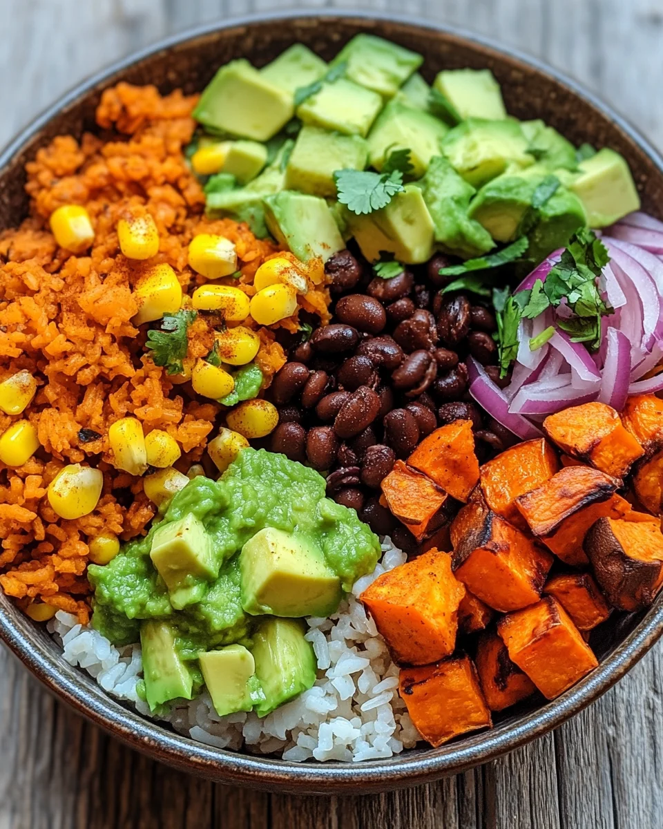 Süßkartoffel Burrito Bowl 19 Süßkartoffel