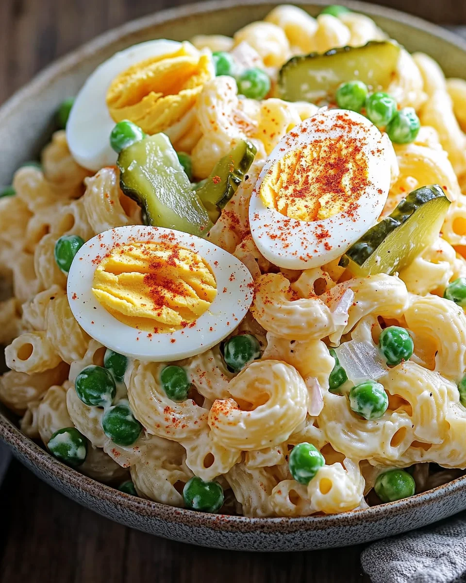Teufelsei-Makkaroni-Salat