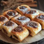 Toast Rolls mit Nutella und Zimt