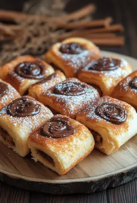 Toast Rolls mit Nutella und Zimt