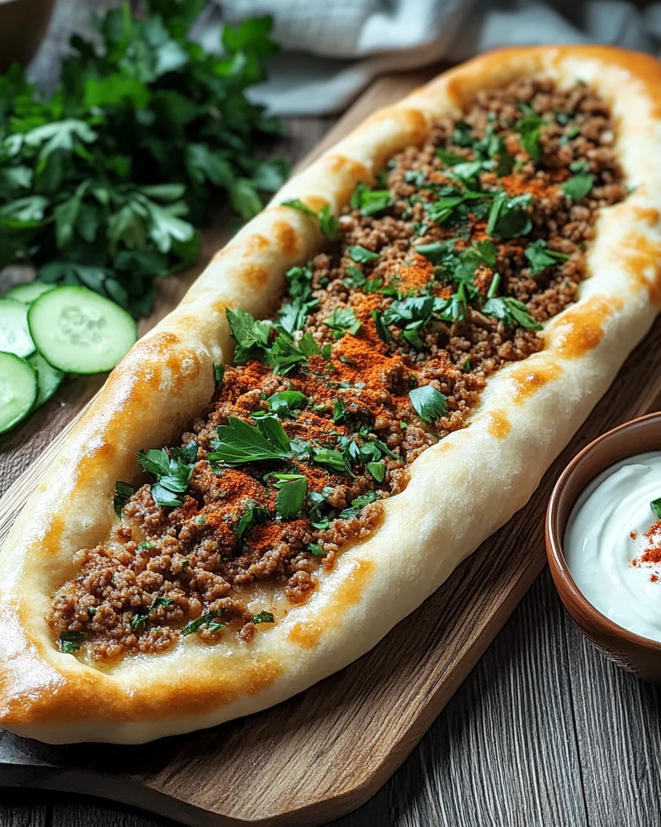 T&uuml;rkische Pide mit Hackfleisch