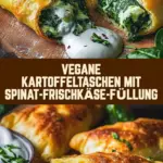 Vegane Kartoffeltaschen mit Spinat-Frischkäse-Füllung 22 Pinterest Hidden Image