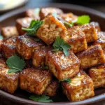 Wie man knusprigen gebackenen Tofu macht