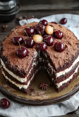 Winterlicher Maulwurfkuchen mit Zimtsahne und Punschkirschen 24 Winterlicher Maulwurfkuchen mit Zimtsahne und Punschkirschen