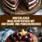 Winterlicher Maulwurfkuchen mit Zimtsahne und Punschkirschen 18 Pinterest Hidden Image