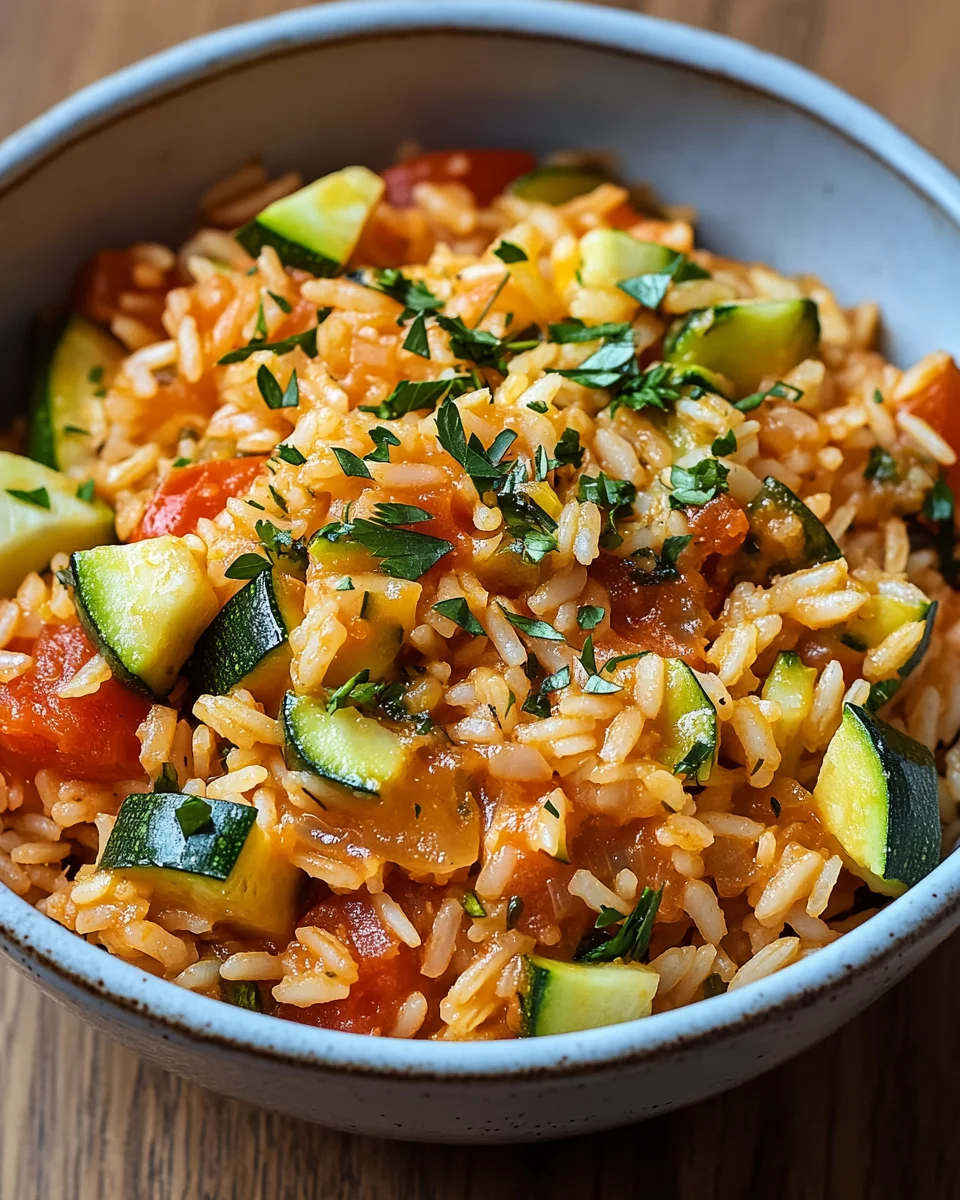 Zucchini-Tomaten-Reis