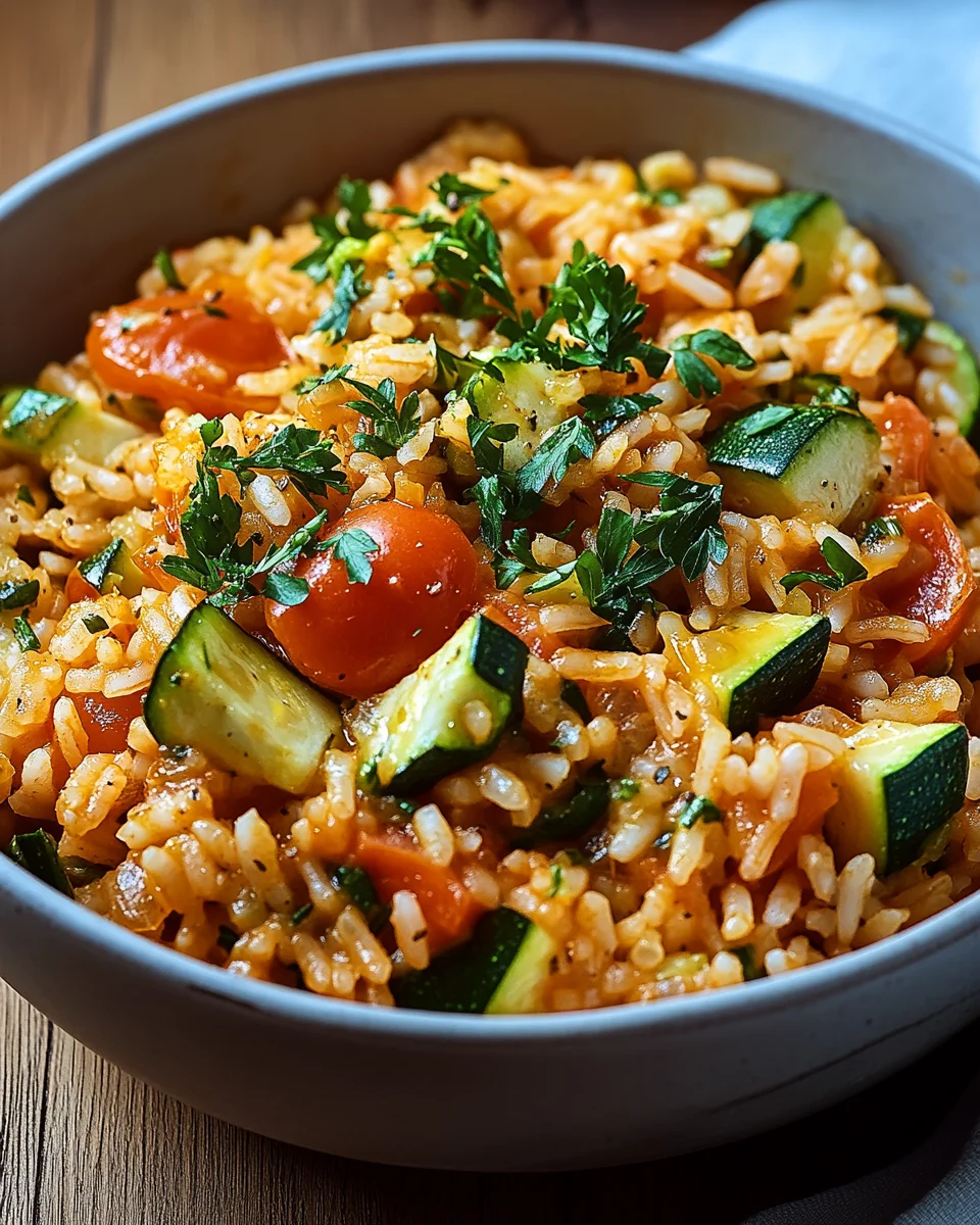Zucchini-Tomaten-Reis