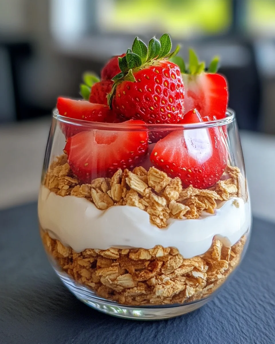 Erdbeer-Dessert im Glas mit Joghurt 15 Erdbeer-Dessert