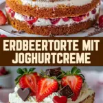 Erdbeertorte mit Joghurtcreme 25 Pinterest Hidden Image