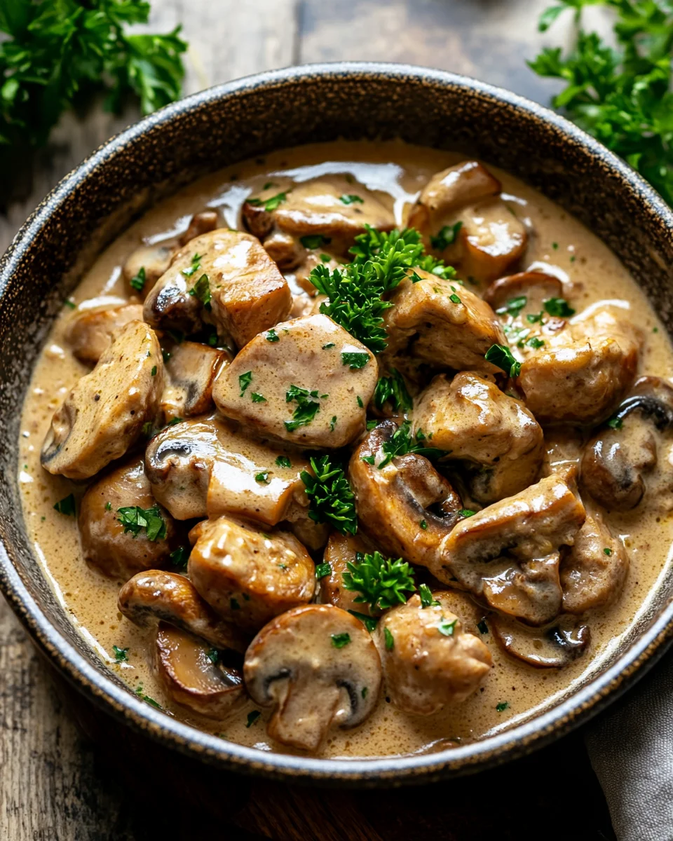 Filettopf mit Champignons 30 Filettopf mit Champignons