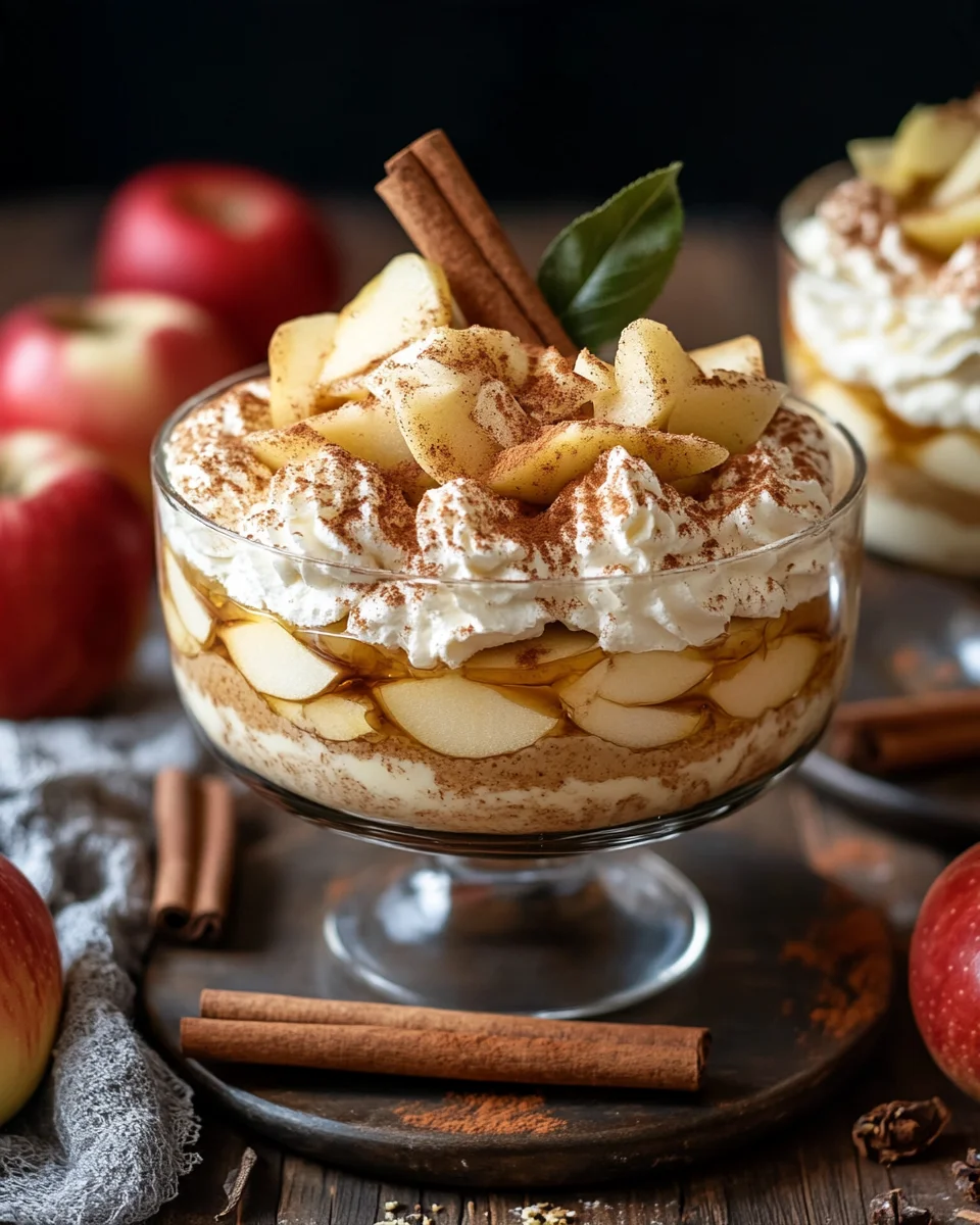 Fruchtiger Apfel Tiramisu ohne Ei - gelingsicheres und einfaches Rezept