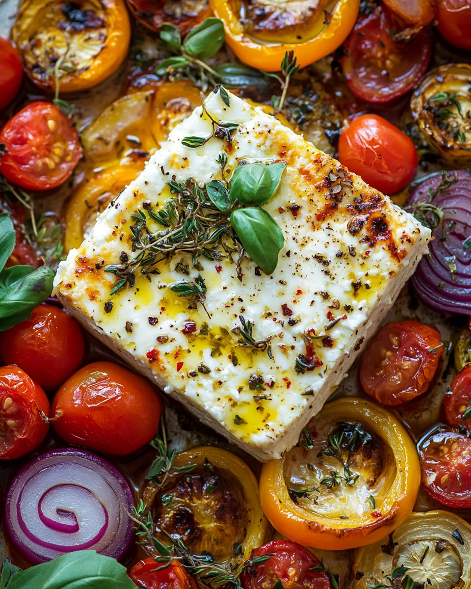 Gebackener Feta auf mediterranem Gemüse (Low Carb) 22 Gebackener