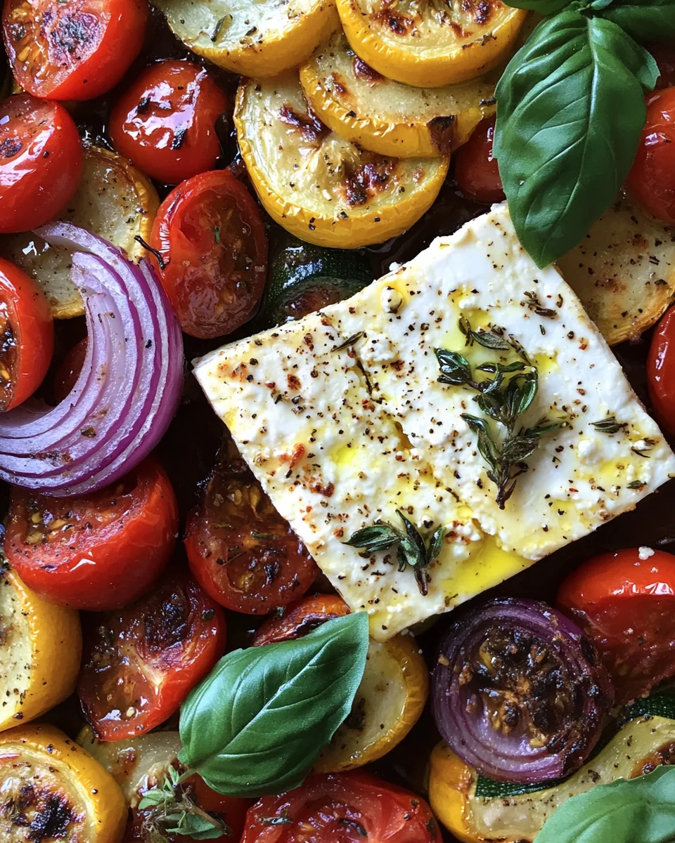 Gebackener Feta auf mediterranem Gemüse (Low Carb) 24 Gebackener Feta auf mediterranem Gemüse (Low Carb)