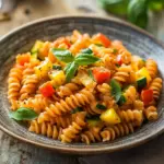 Gesunde Nudeln mit Gem&uuml;se-So&szlig;e Rezept