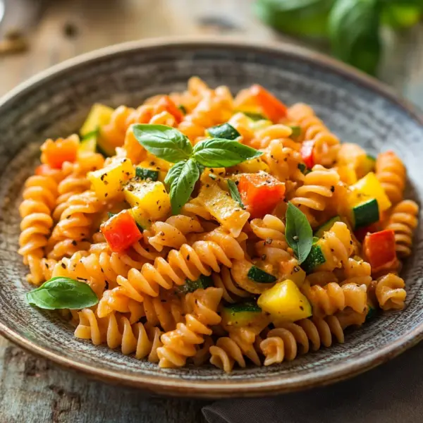 Gesunde Nudeln mit Gemüse-Soße Rezept