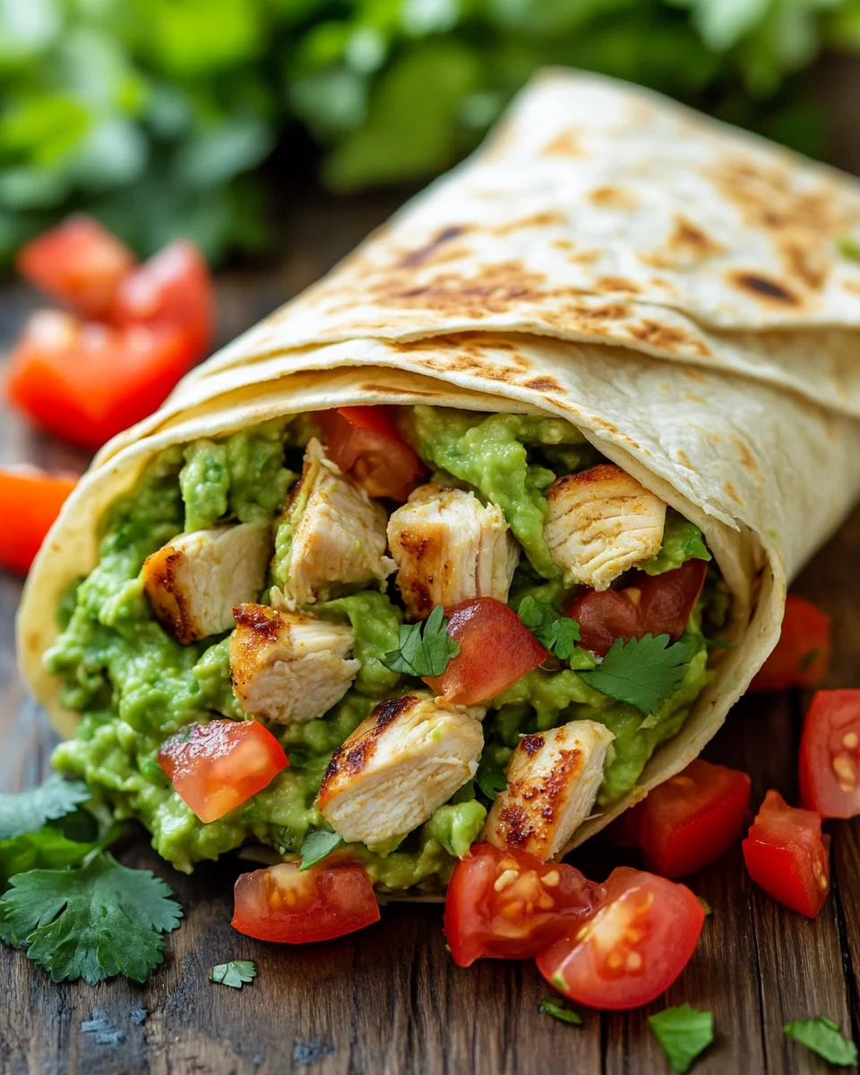 Guacamole Chicken Wraps 21 Guacamole
