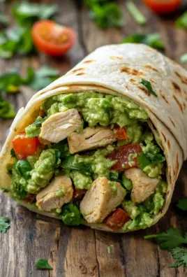 Guacamole Chicken Wraps