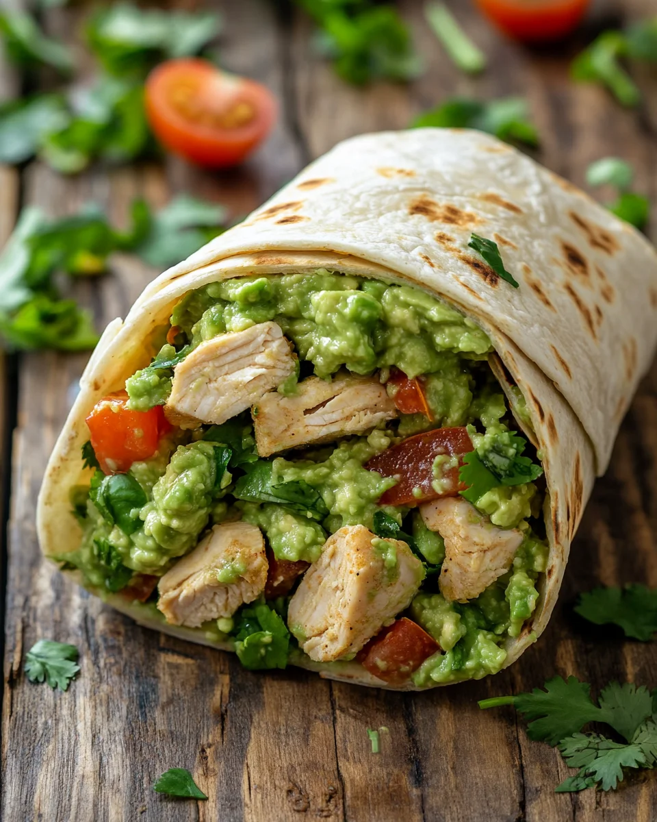 Guacamole Chicken Wraps 23 Guacamole Chicken Wraps