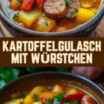 Kartoffelgulasch mit Würstchen 22 Pinterest Hidden Image