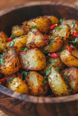 Knusprige Honig-Chili-Kartoffeln