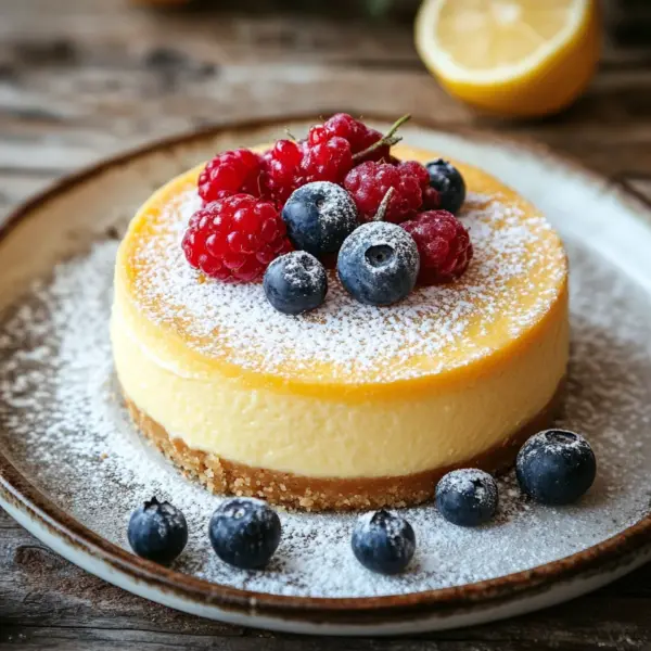 mein klassischer kleiner Käsekuchen