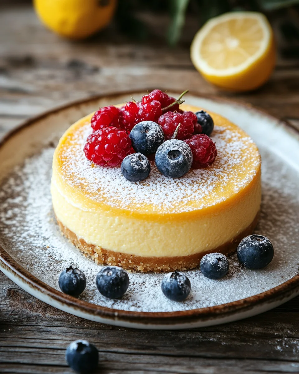 mein klassischer kleiner Käsekuchen