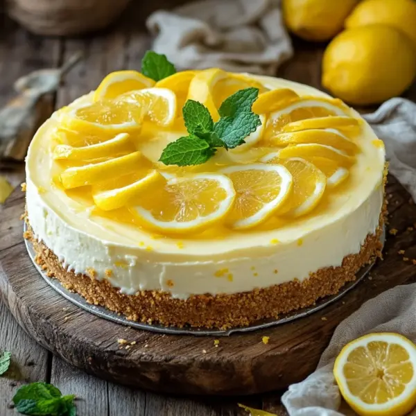 No-Bake Zitronen Käsekuchen Rezept