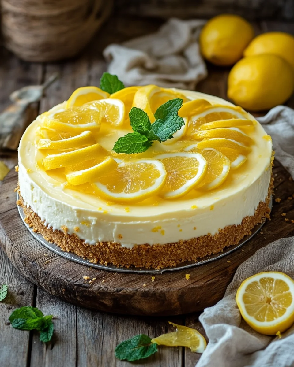 No-Bake Zitronen Käsekuchen Rezept