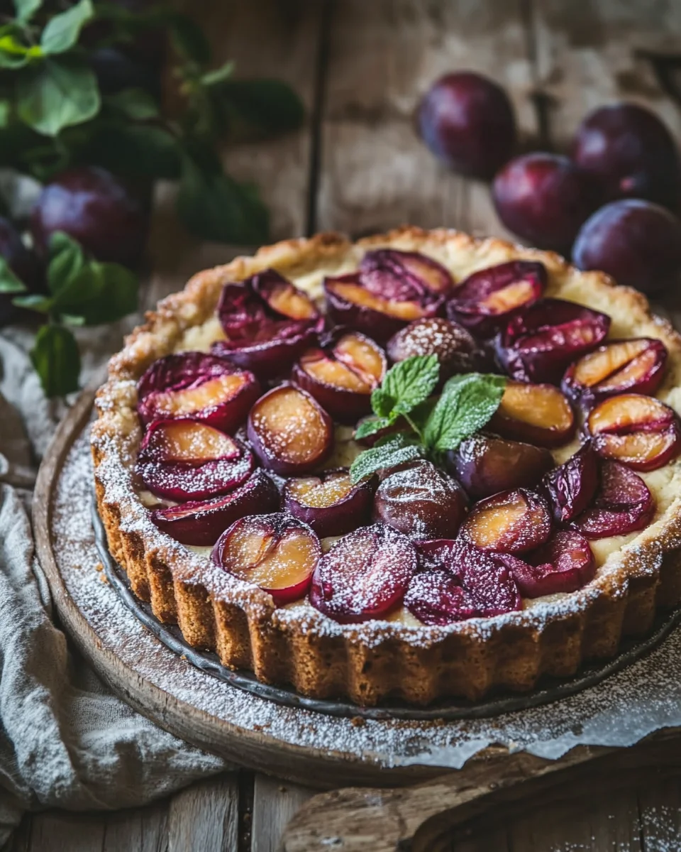 Pflaumenkuchen mit Schmand