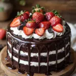 Saftige Erdbeer-Schoko-Torte