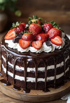 Saftige Erdbeer-Schoko-Torte 23 Saftige Erdbeer-Schoko-Torte