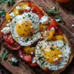Shakshouka-Toast mit Feta-Spiegeleiern