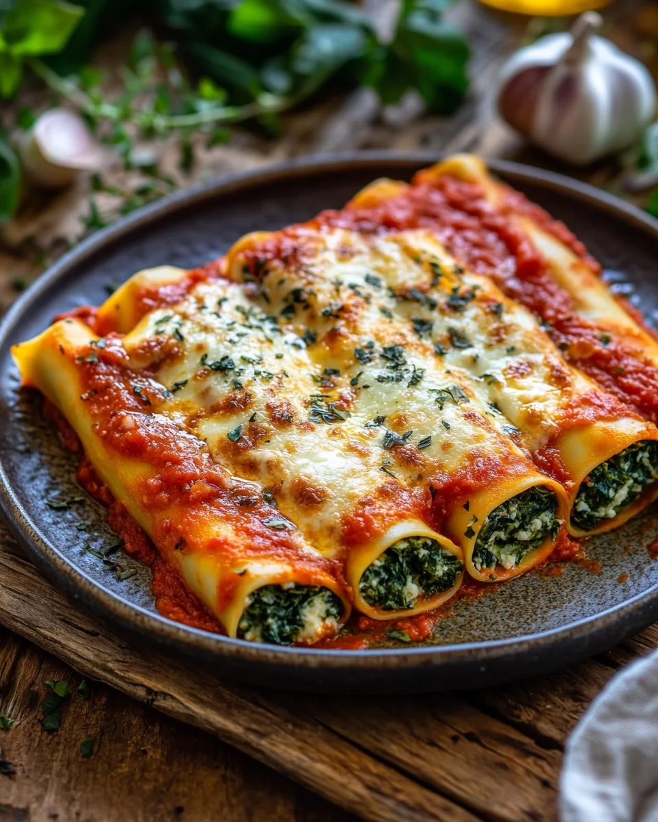 Spinat-Ricotta-Cannelloni