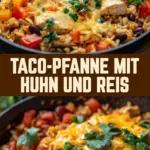 Taco-Pfanne mit Huhn und Reis 20 Pinterest Hidden Image