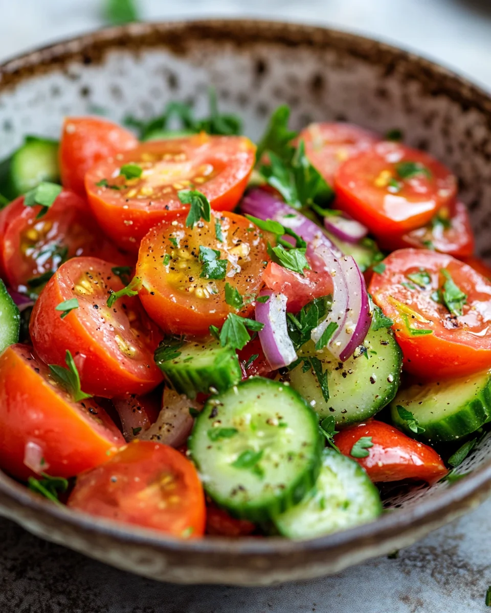 Tomaten-Gurken-Salat